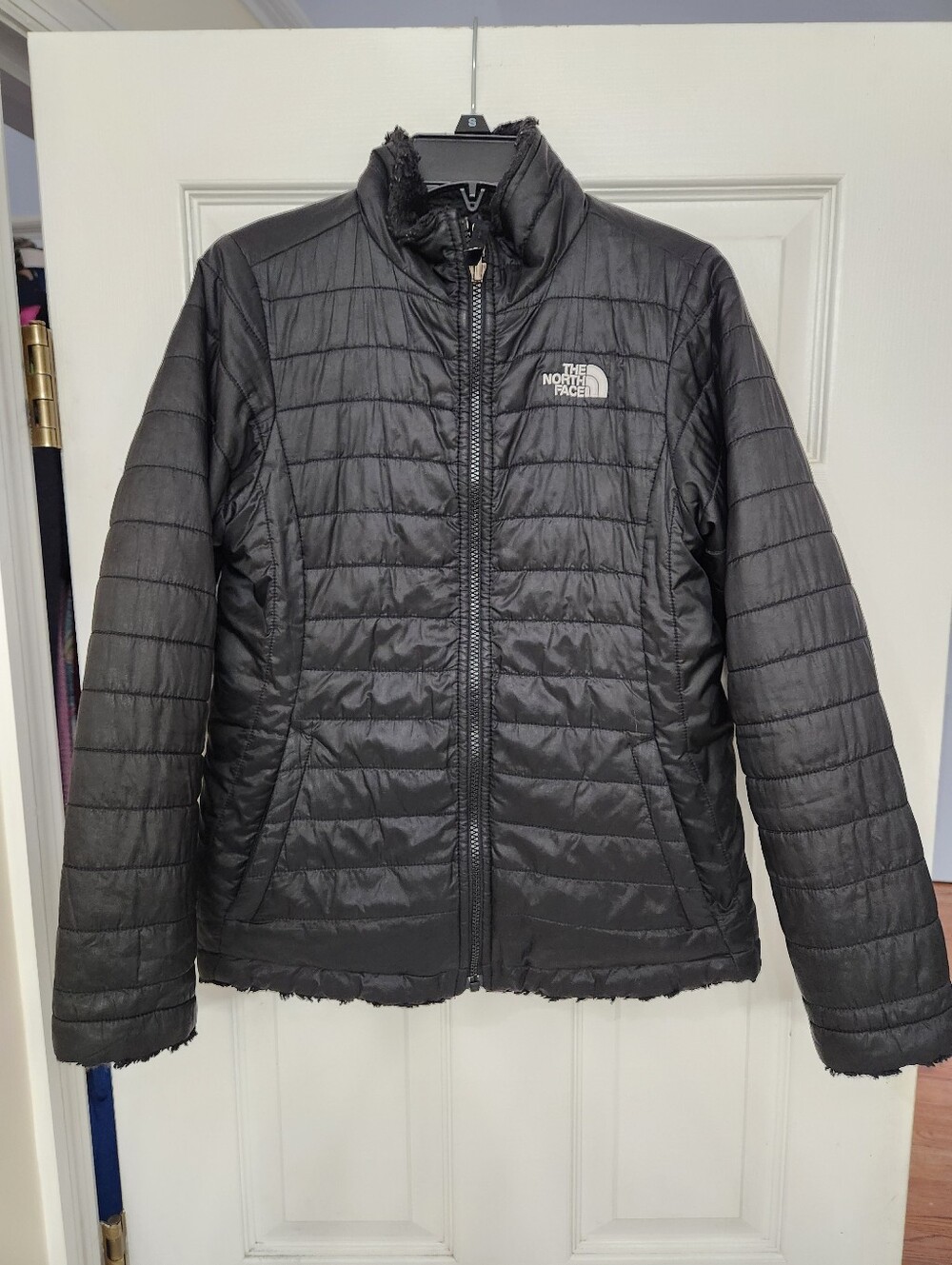 The North Face Size 14/16 Reversible Mossbud Swirl Jacket